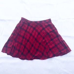 Forever 21 red plaid skirt